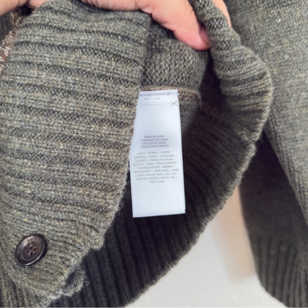 Polo Ralph Lauren Patchwork V-Neck Cardigan Size Large Retail $998 - Picture 9 of 12